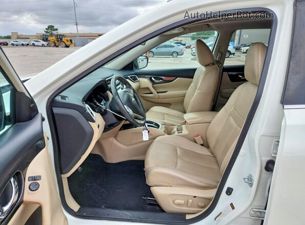5N1AT2MT4GC853162 2016 NISSAN ROGUE White წინა სალონის ხედი