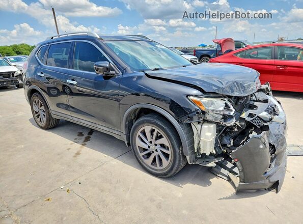 5N1AT2MT4GC855543 2016 NISSAN ROGUE Black Delantero derecho