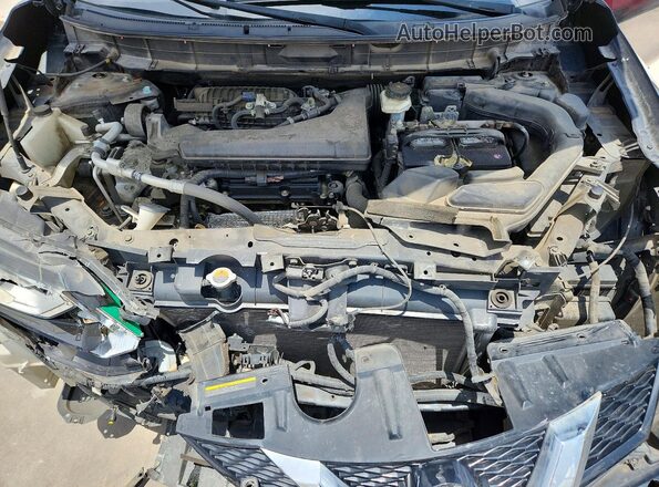 5N1AT2MT4GC855543 2016 NISSAN ROGUE Black Vista del compartimento del motor