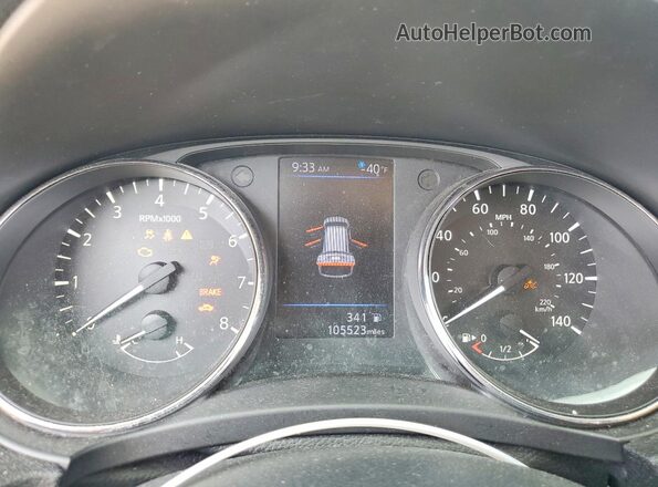 5N1AT2MT4JC757054 2018 NISSAN ROGUE Silver Vista del cuadro de instrumentos
