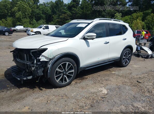 5N1AT2MT4KC845913 2019 NISSAN ROGUE White Առջևի ձախ երեք քառորդ տեսարան