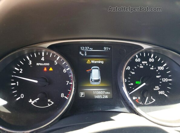 5N1AT2MT5GC761204 2016 NISSAN ROGUE White Սարքավորումների վահանակի տեսք