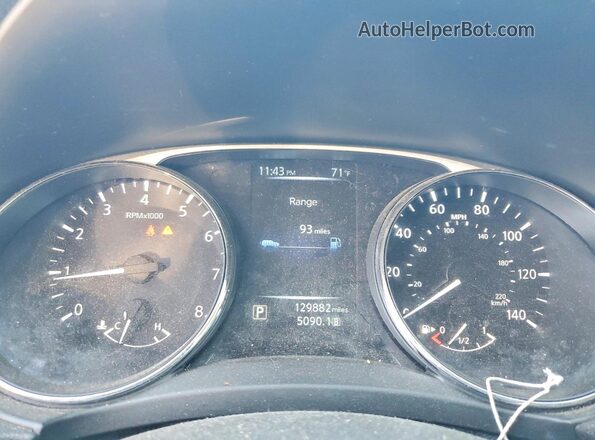 5N1AT2MT5GC861481 2016 NISSAN ROGUE Silver Instrument cluster view