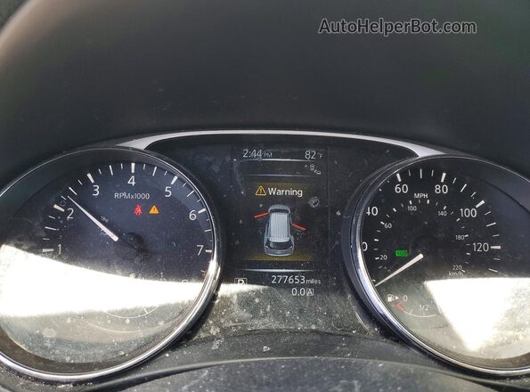 5N1AT2MT5GC892018 2016 NISSAN ROGUE White Widok zestawu wskaźników