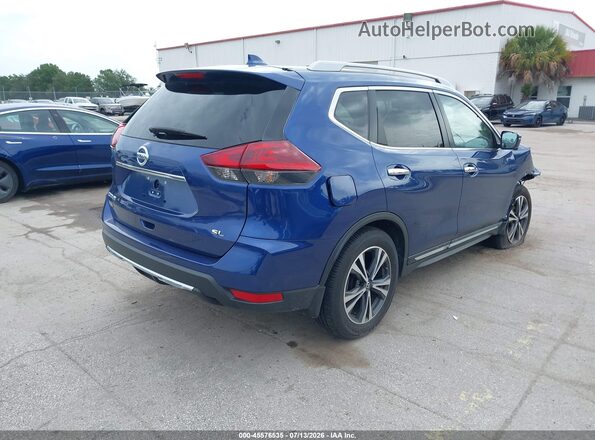 5N1AT2MT5JC808805 2018 NISSAN ROGUE Blue Tył prawy