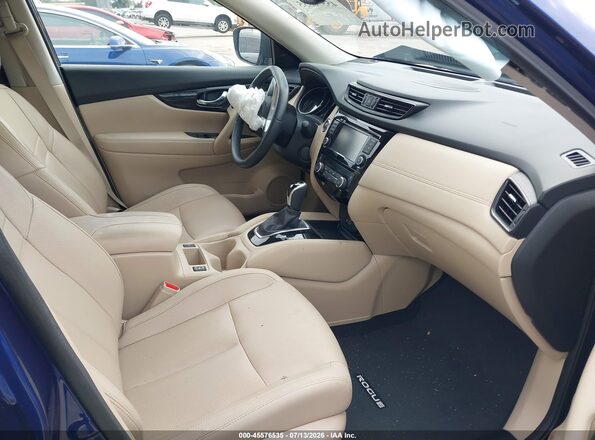 5N1AT2MT5JC808805 2018 NISSAN ROGUE Blue Widok wnętrza z przodu