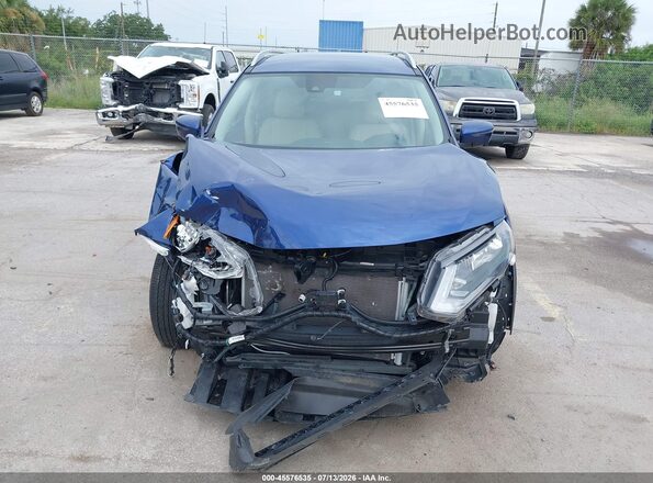 5N1AT2MT5JC808805 2018 NISSAN ROGUE Blue Widok wnętrza z tyłu