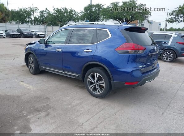 5N1AT2MT5JC808805 2018 NISSAN ROGUE Blue Tył lewy