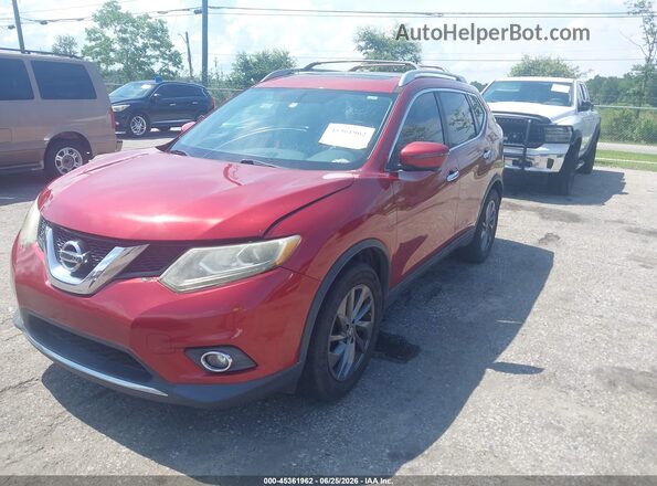 5N1AT2MT6GC821071 2016 NISSAN ROGUE Красный Передняя левая четверть