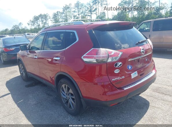 5N1AT2MT6GC821071 2016 NISSAN ROGUE Красный Задняя левая четверть