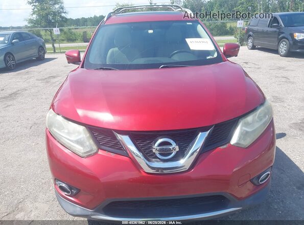 5N1AT2MT6GC821071 2016 NISSAN ROGUE Красный Вид спереди