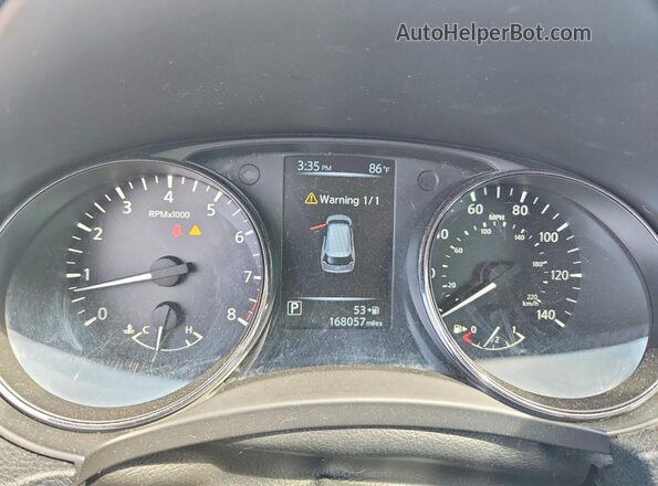 5N1AT2MT6HC843783 2017 NISSAN ROGUE Gray Vista del cuadro de instrumentos