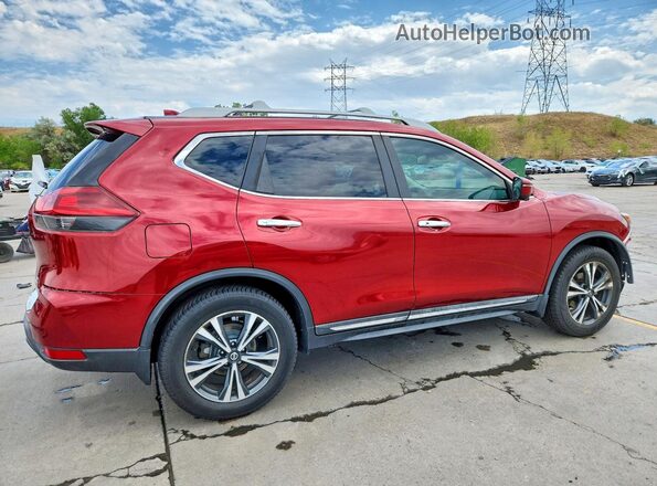 5N1AT2MT6JC717204 2018 NISSAN ROGUE Красный Задняя правая четверть