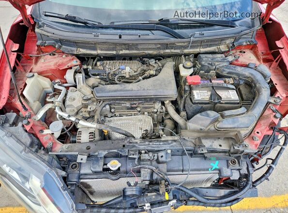 5N1AT2MT6JC717204 2018 NISSAN ROGUE Красный Вид подкапотного пространства