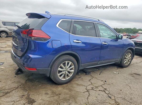 5N1AT2MT6JC787866 2018 NISSAN ROGUE Blue Trasero derecho