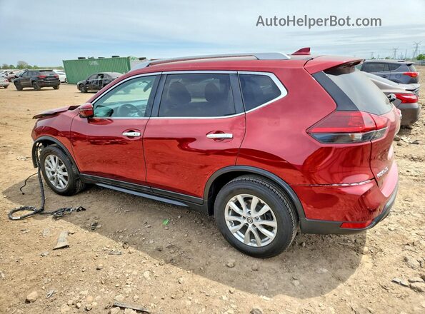 5N1AT2MT6JC789455 2018 NISSAN ROGUE Red უკანა მარცხენა