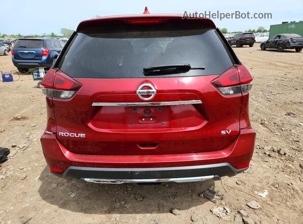 5N1AT2MT6JC789455 2018 NISSAN ROGUE Red უკანა ხედი