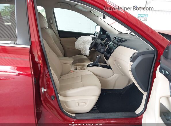 5N1AT2MT6KC710609 2019 NISSAN ROGUE Burgundy Widok wnętrza z przodu