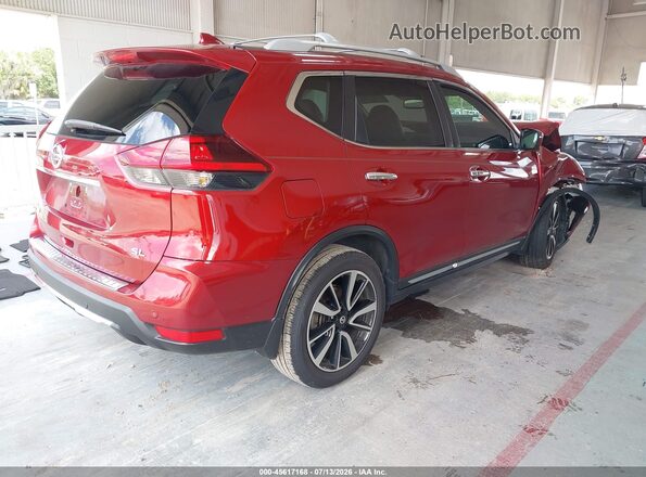 5N1AT2MT6KC710609 2019 NISSAN ROGUE Burgundy Tył prawy