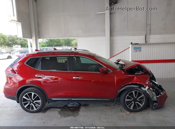 5N1AT2MT6KC710609 2019 NISSAN ROGUE Burgundy Widok wnętrza z tyłu