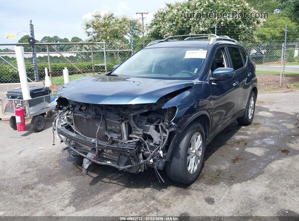5N1AT2MT7GC772964 2016 NISSAN ROGUE Blue Առջևի ձախ երեք քառորդ տեսարան