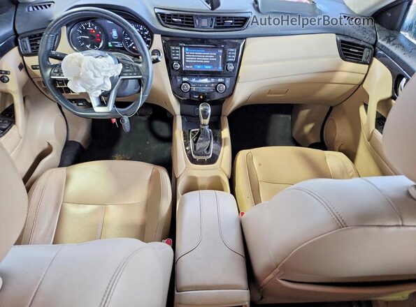 5N1AT2MT7HC825728 2017 NISSAN ROGUE Blue Առջևի վահանակի տեսք