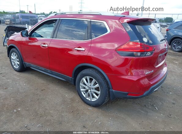 5N1AT2MT7HC832310 2017 NISSAN ROGUE Red Задня ліва чверть