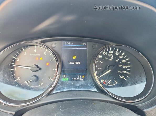 5N1AT2MT7KC749967 2019 NISSAN ROGUE Black Սարքավորումների վահանակի տեսք