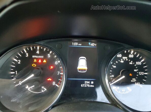 5N1AT2MT7KC812257 2019 NISSAN ROGUE Black Widok zestawu wskaźników
