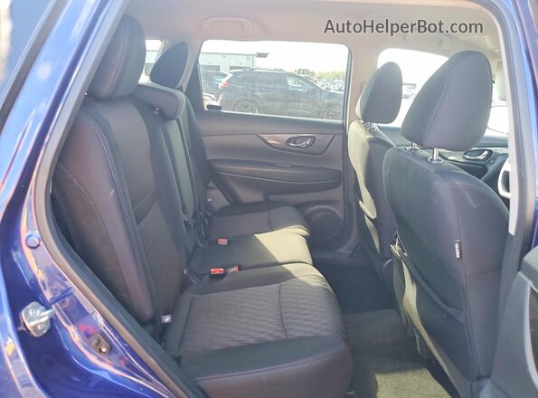 5N1AT2MT7LC718641 2020 NISSAN ROGUE Blue Widok wnętrza z tyłu
