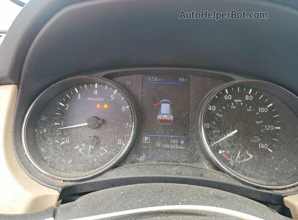 5N1AT2MT7LC744690 2020 NISSAN ROGUE White Vista del cuadro de instrumentos