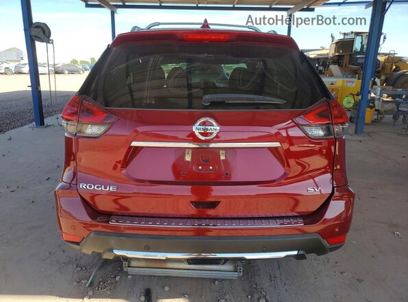5N1AT2MT7LC756015 2020 NISSAN ROGUE Red Вид ззаду