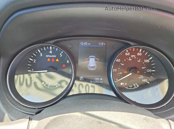 5N1AT2MT7LC756015 2020 NISSAN ROGUE Red Вид щитка приладів