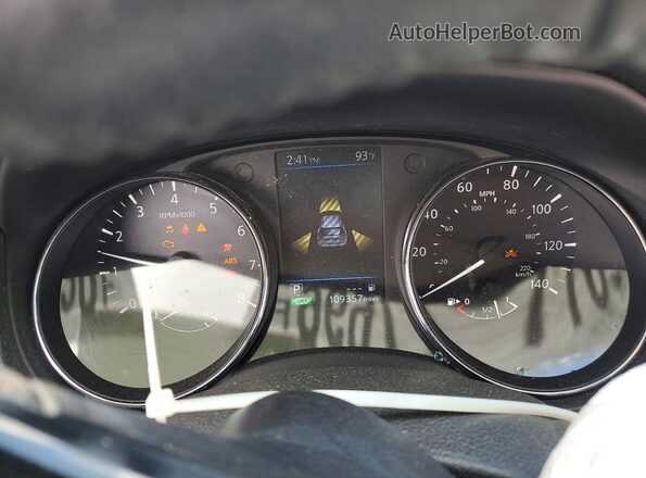 5N1AT2MT7LC786731 2020 NISSAN ROGUE Blue ხელსაწყოთა პანელის ხედი