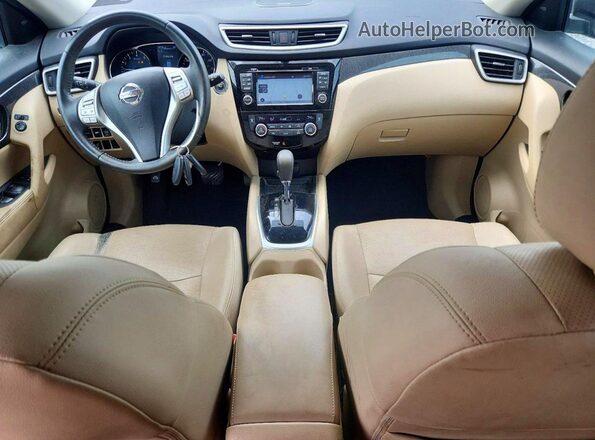 5N1AT2MT8GC779132 2016 NISSAN ROGUE Blue Widok deski rozdzielczej