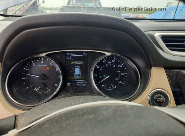5N1AT2MT8GC779132 2016 NISSAN ROGUE Blue Widok zestawu wskaźników