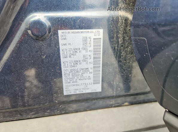 5N1AT2MT8GC779132 2016 NISSAN ROGUE Blue Widok komory silnika
