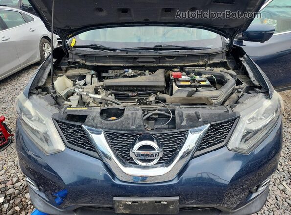 5N1AT2MT8GC779132 2016 NISSAN ROGUE Blue Widok wnętrza z tyłu
