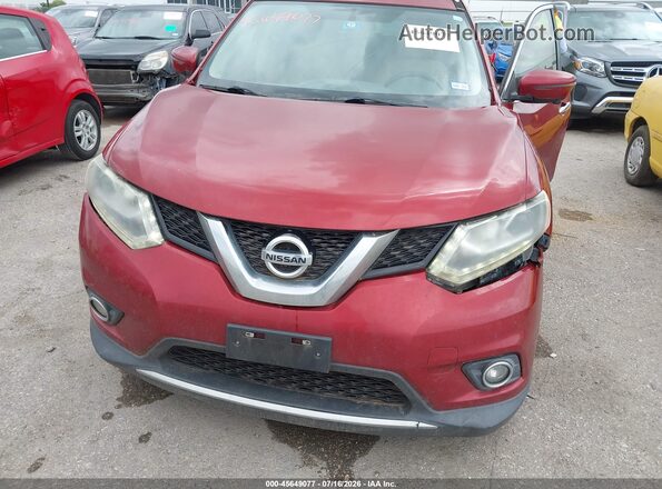 5N1AT2MT8GC869297 2016 NISSAN ROGUE Красный Вид спереди
