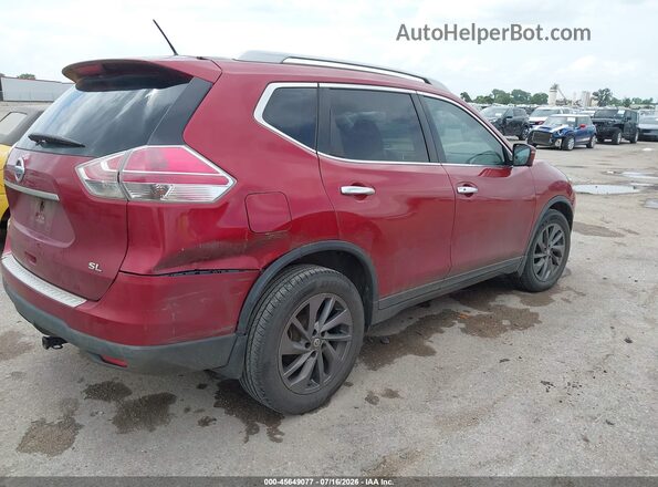 5N1AT2MT8GC869297 2016 NISSAN ROGUE Красный Задняя правая четверть