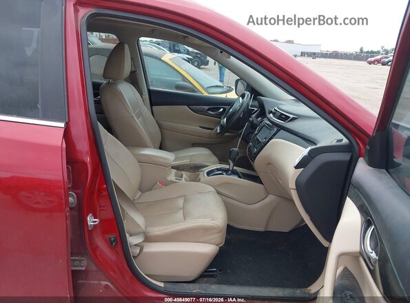 5N1AT2MT8GC869297 2016 NISSAN ROGUE Красный Вид салона спереди