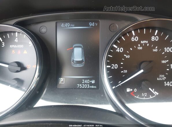 5N1AT2MT8HC742468 2017 NISSAN ROGUE Silver უკანა სავარძლების ხედი