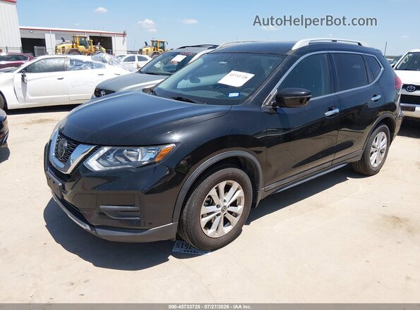 5N1AT2MT8JC784810 2018 NISSAN ROGUE Black წინა მარცხენა ხედი სამი მეოთხედიდან