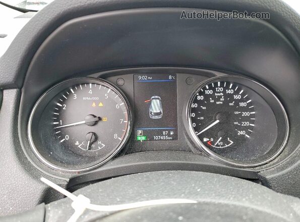 5N1AT2MT8KC728805 2019 NISSAN ROGUE Gray Widok zestawu wskaźników