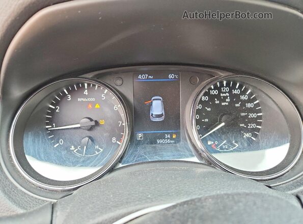 5N1AT2MT8KC808931 2019 NISSAN ROGUE Black Սարքավորումների վահանակի տեսք