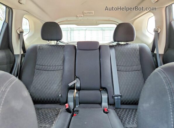 5N1AT2MT8KC808931 2019 NISSAN ROGUE Black Հետևի նստատեղերի տեսք