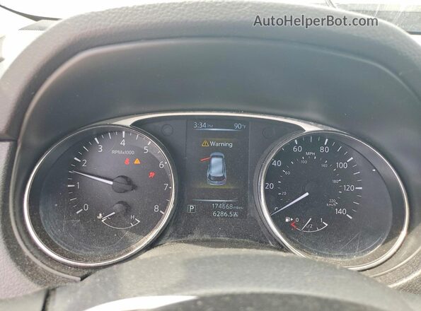 5N1AT2MT9GC753915 2016 NISSAN ROGUE White Instrument cluster view