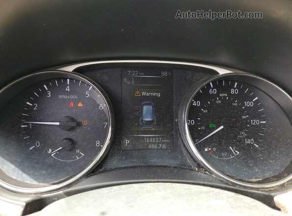 5N1AT2MT9GC872466 2016 NISSAN ROGUE Синий Вид щитка приборов