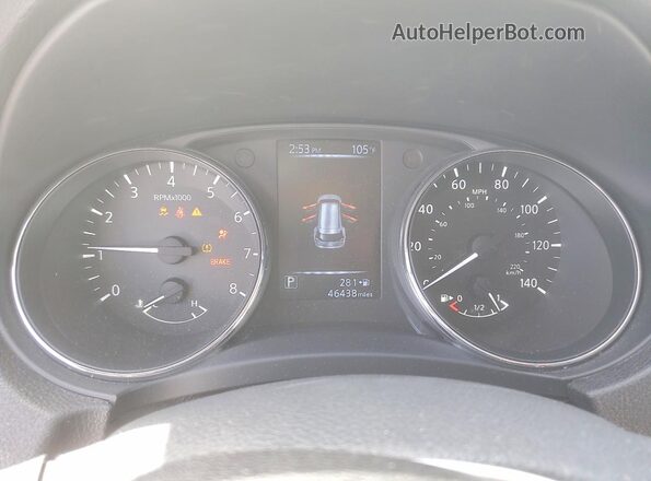 5N1AT2MT9HC739322 2017 NISSAN ROGUE White Սարքավորումների վահանակի տեսք