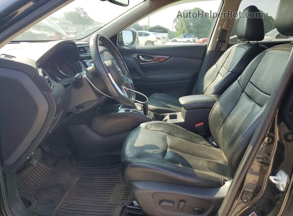 5N1AT2MT9HC761790 2017 NISSAN ROGUE Black Widok wnętrza z przodu